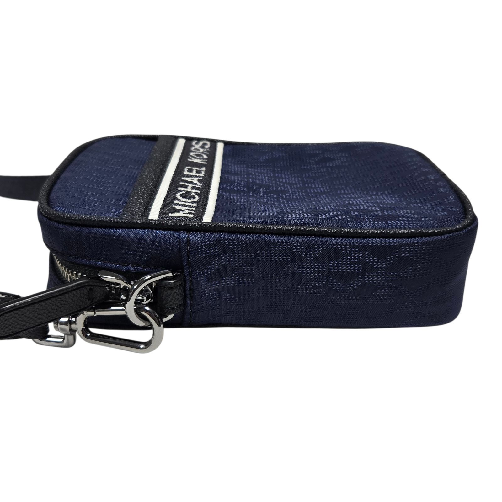 ◆MICHAEL KORS マイケルコース クロスボディショルダーバッグ ミニ ブラック×ブルー系 ウィメンズ MKシグネチャー 中古品 Q103966NL ◇MICHAEL KORS マイケルコース クロスボディショルダーバッグ ミニ
