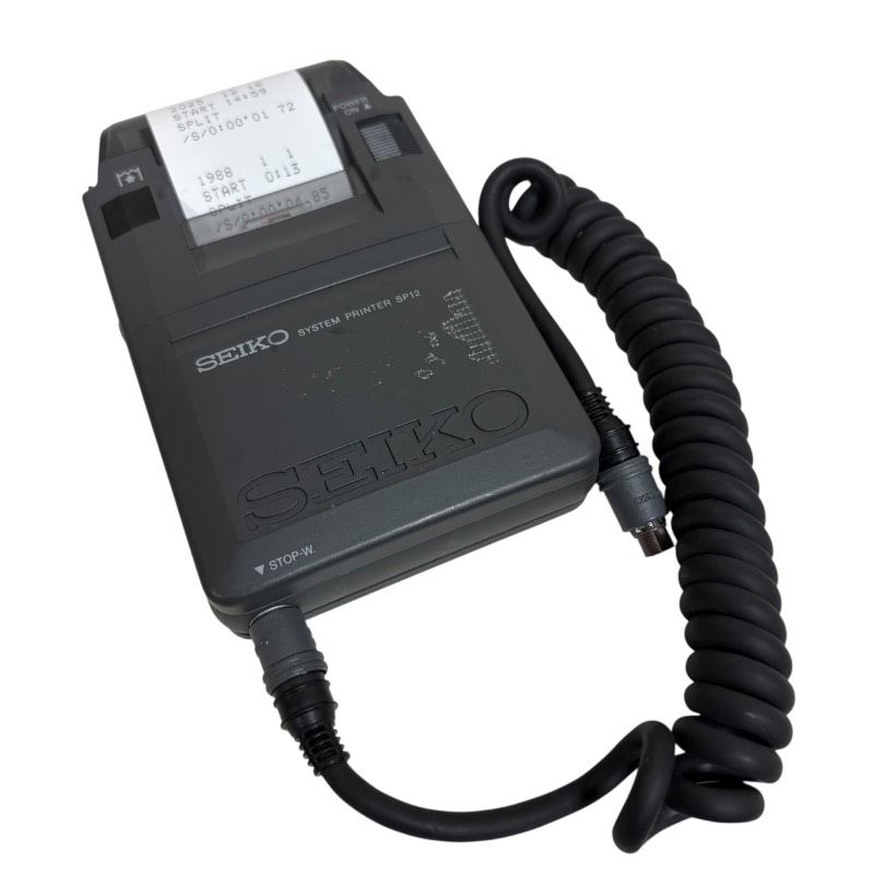 【動作確認済】SEIKOシステムプリンターSP12*新品電池に交換済 現状品】SEIKO セイコー SP12 ストップウォッチ用プリンター 接続動作