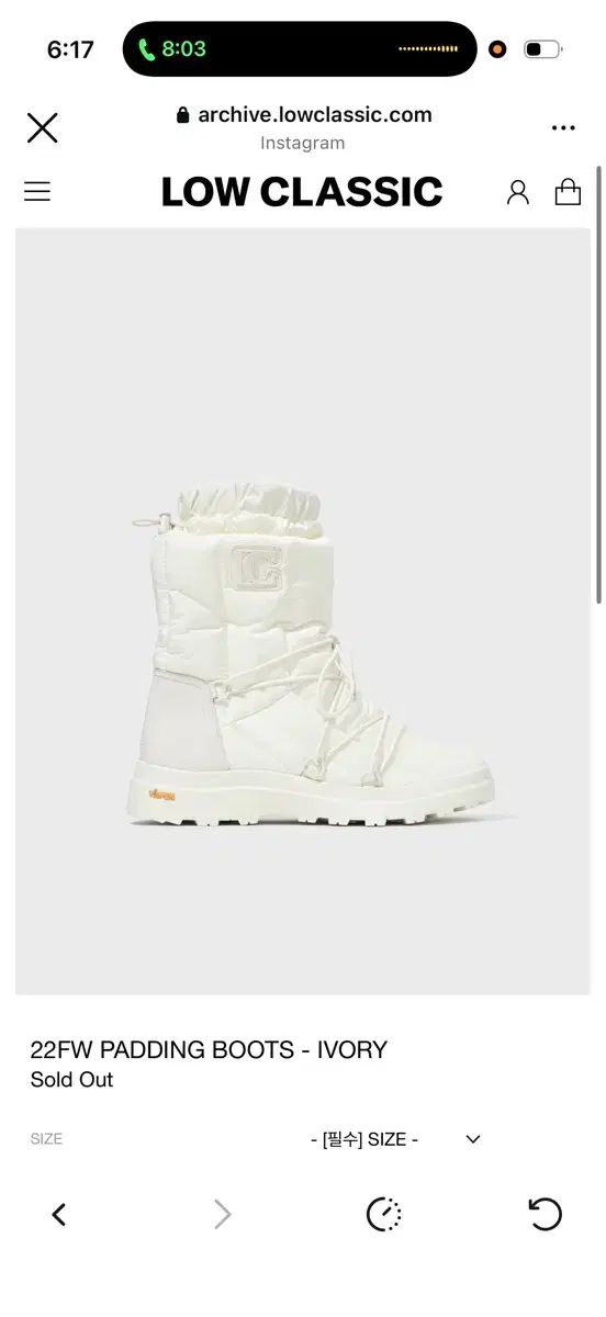 LOW CLASSIC ロウ クラシック ダウンブーツ