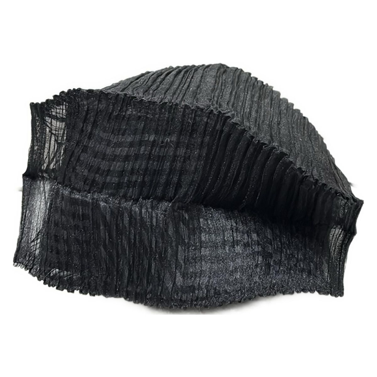 ISSEYMIYAKE(イッセイミヤケ) ポーチ美品 - 黒×ライトグレー プリーツ