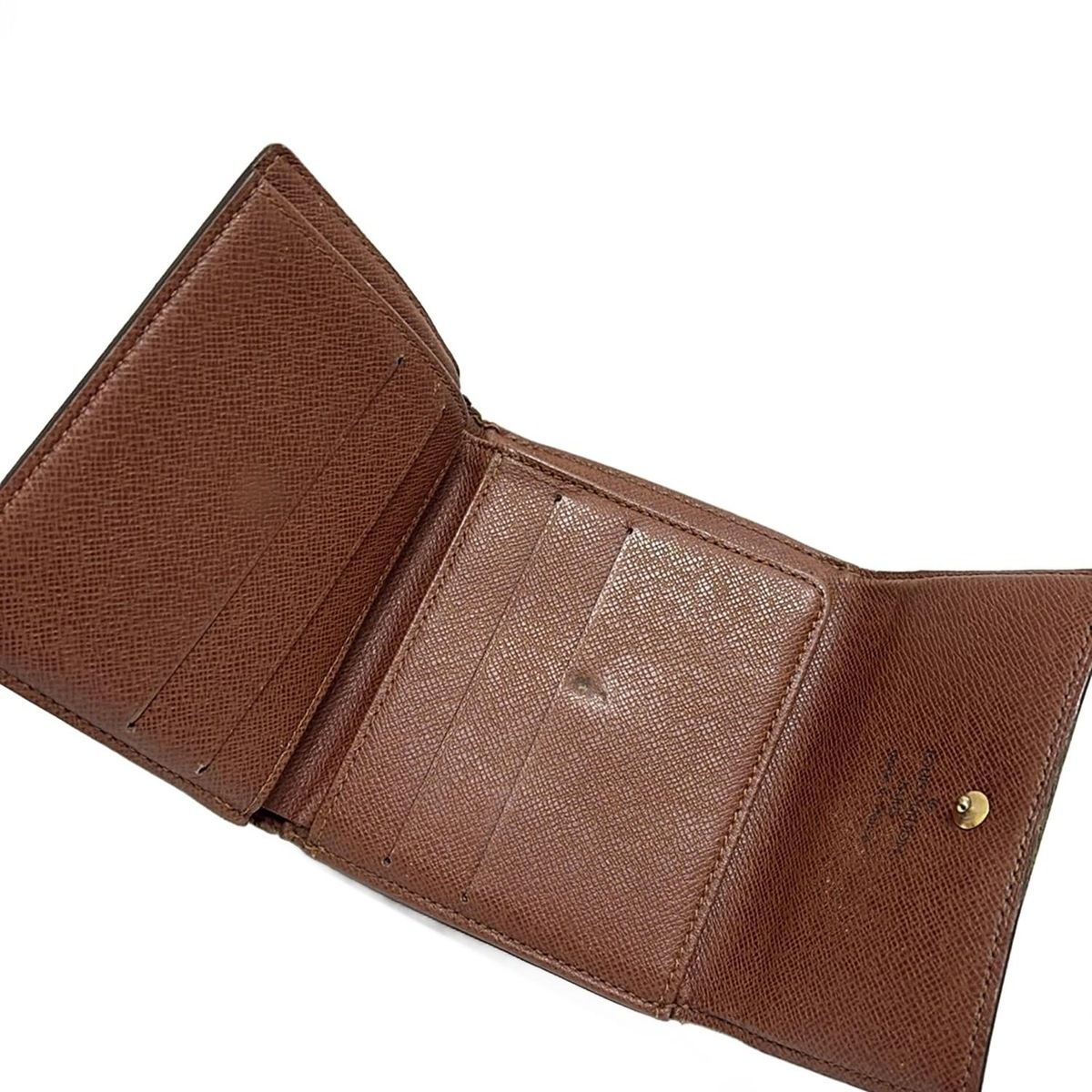 LOUIS VUITTON(ルイヴィトン) Wホック財布 モノグラム ポルトモネビエ