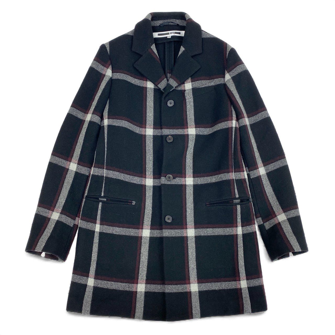 【アレキサンダー・マックイーン】 カシミヤ混チェスターコート　44(S〜M) ALEXANDER McQUEEN買取】アレキサンダーマックイーン チェスターコート