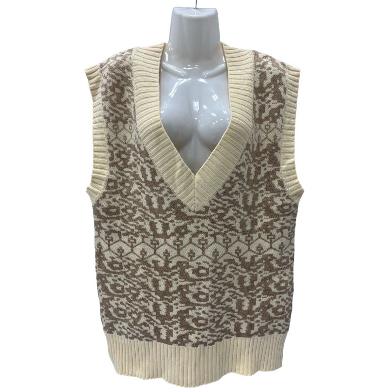 ETRE TOKYO ジャガードニットベスト CHARCOAL