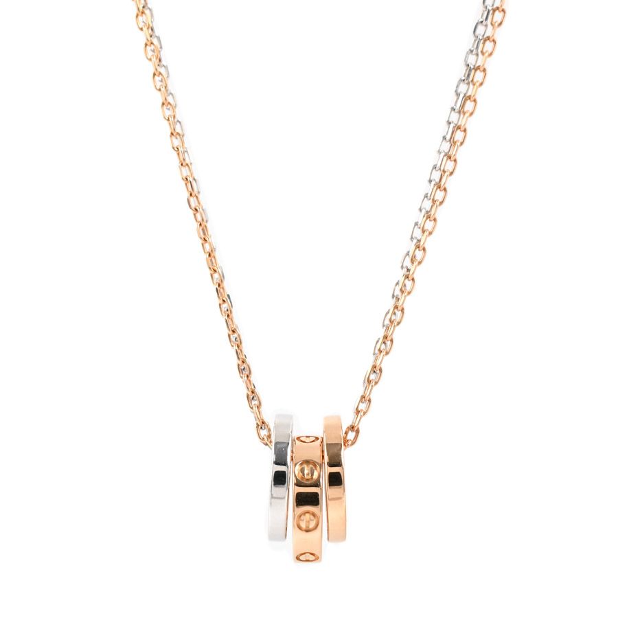 CARTIER カルティエ ネックレス ラブスリーフープ