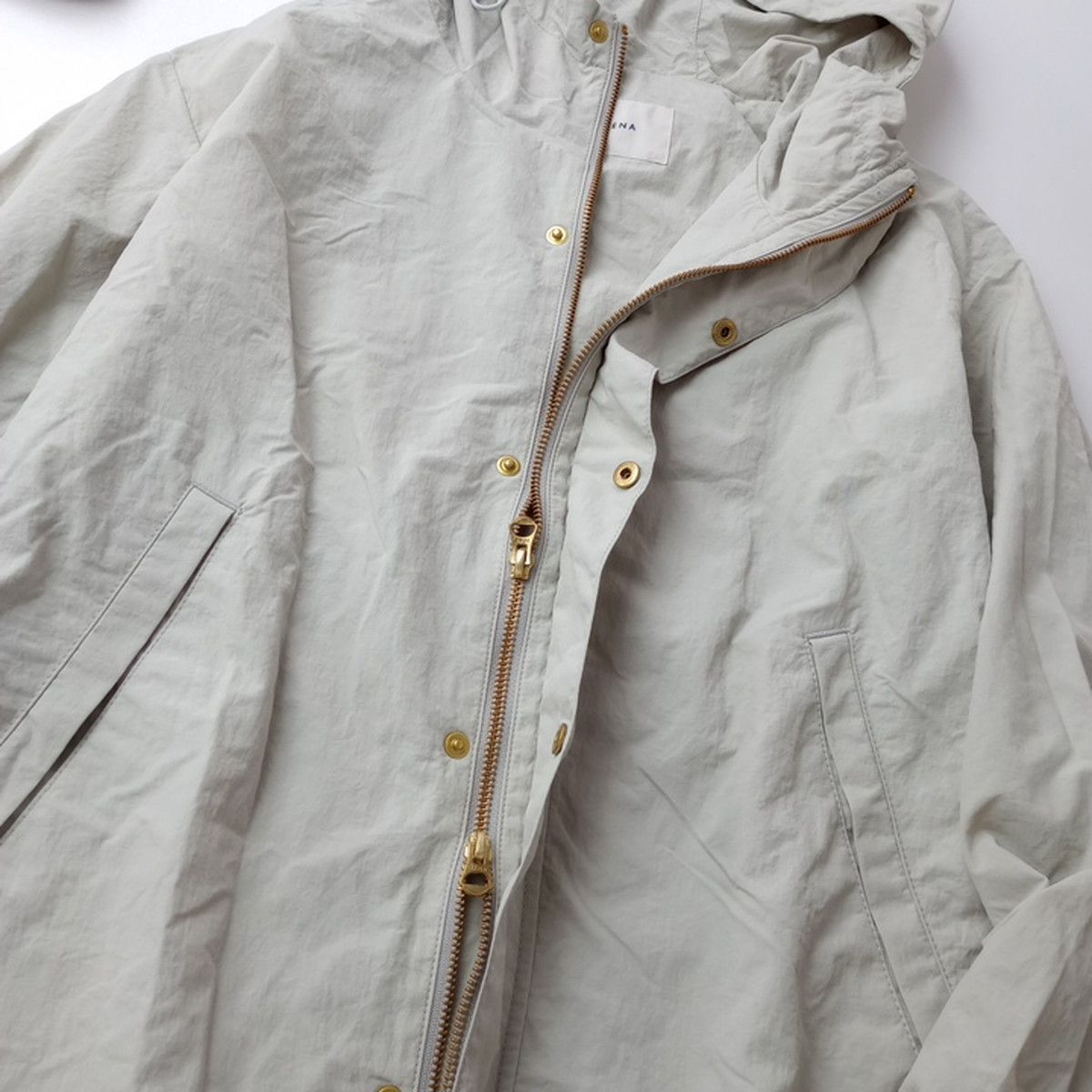 IENA イエナ Onibegie ナイロンフーデットブルゾン パーカー ライト
