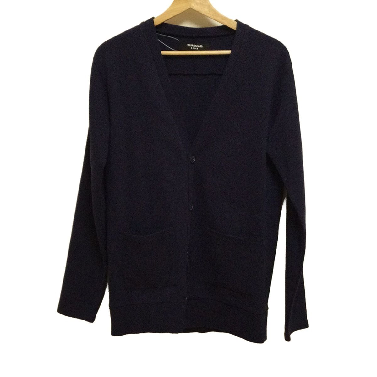 1 piu uguale 3 ウノ ピュ ウグァーレ トレ カーディガン サイズL レディース - ネイビー 長袖