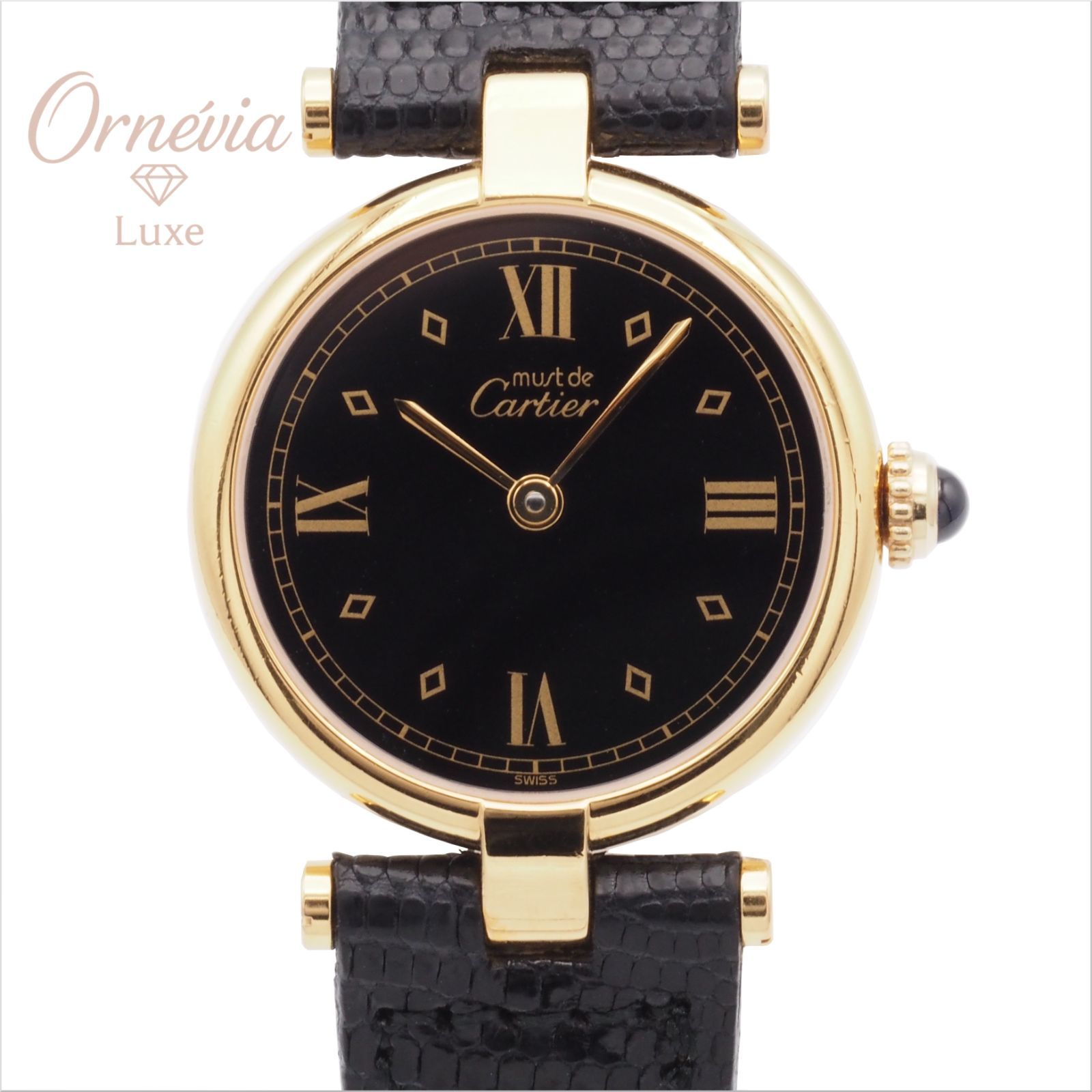 Cartier カルティエ マスト ヴァンドーム SM ブラック Ref.590004