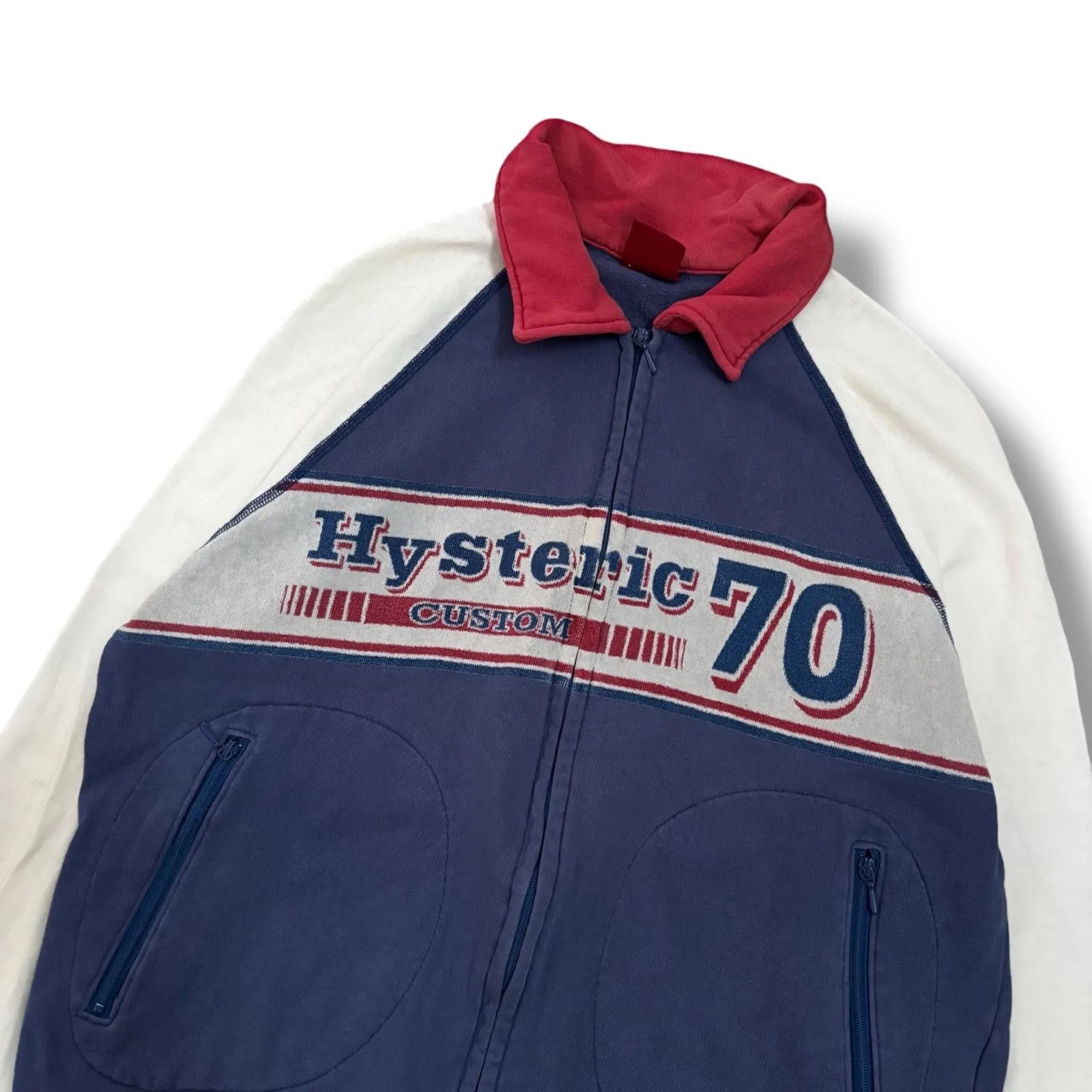 襟付きスウェット