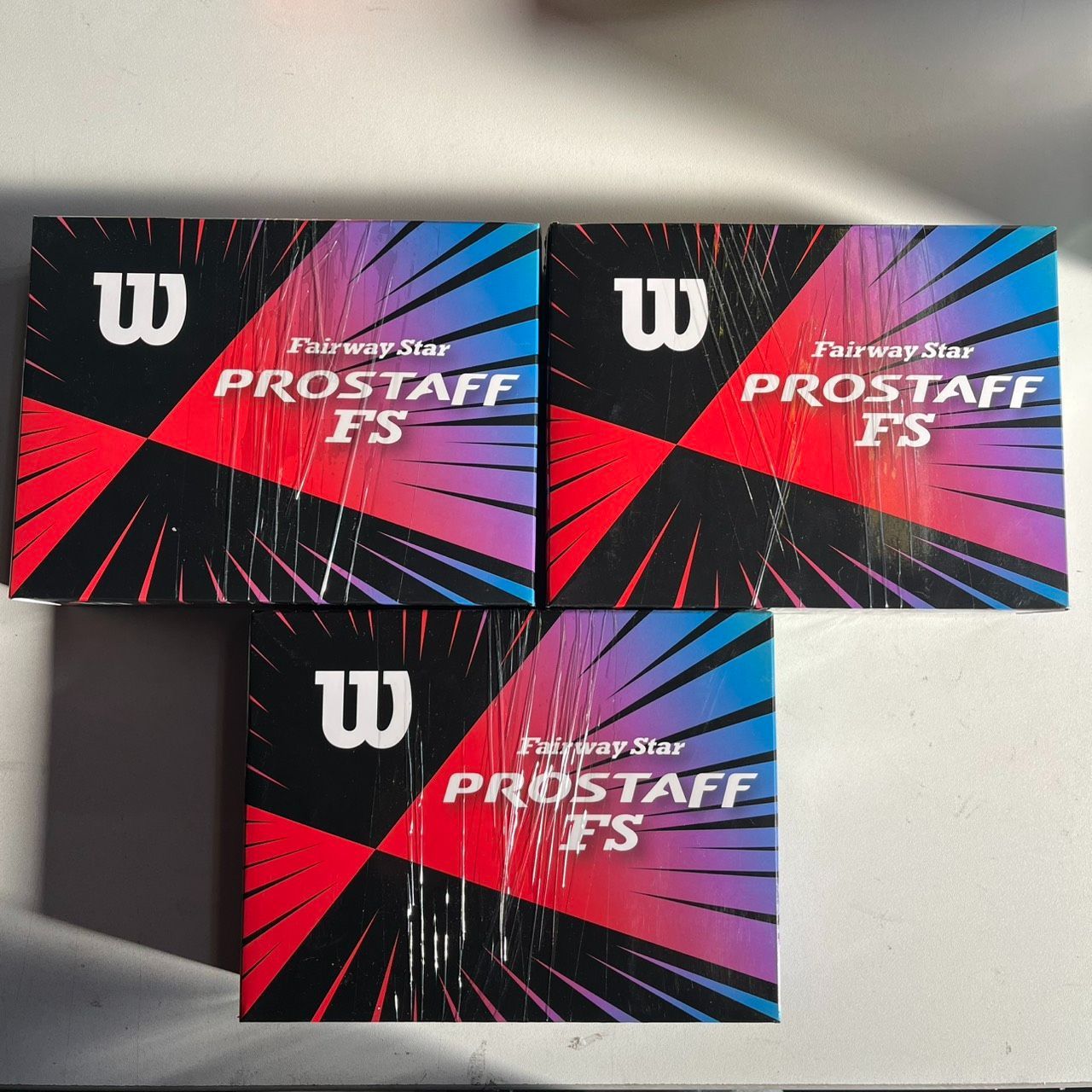 ウィルソン フェアウェイスター プロスタッフ FS ゴルフボール 1ダース×3箱セット