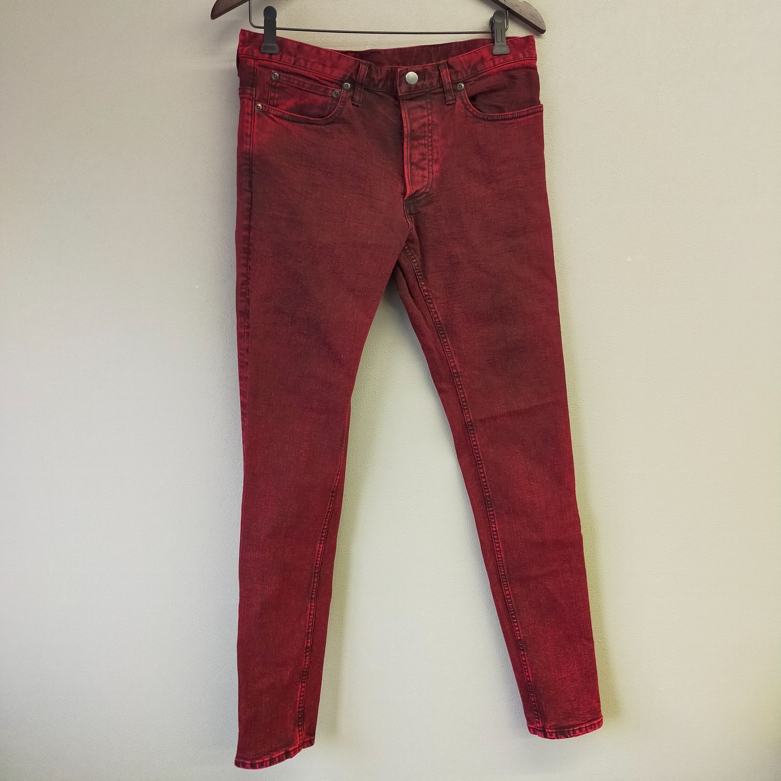 M12047 Rags McGREGOR ラグス マックレガー レッド スキニー デニム 