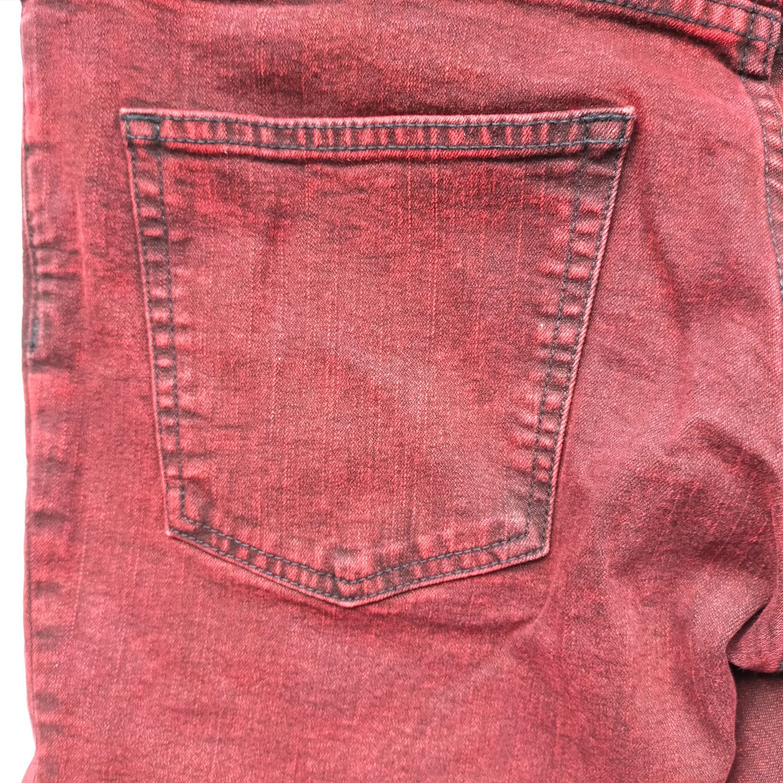 M12047 Rags McGREGOR ラグス マックレガー レッド スキニー デニム 
