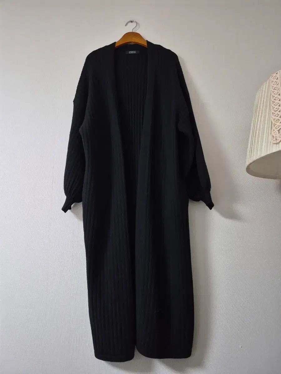 エゴイスト ロング カーディガン ブラック