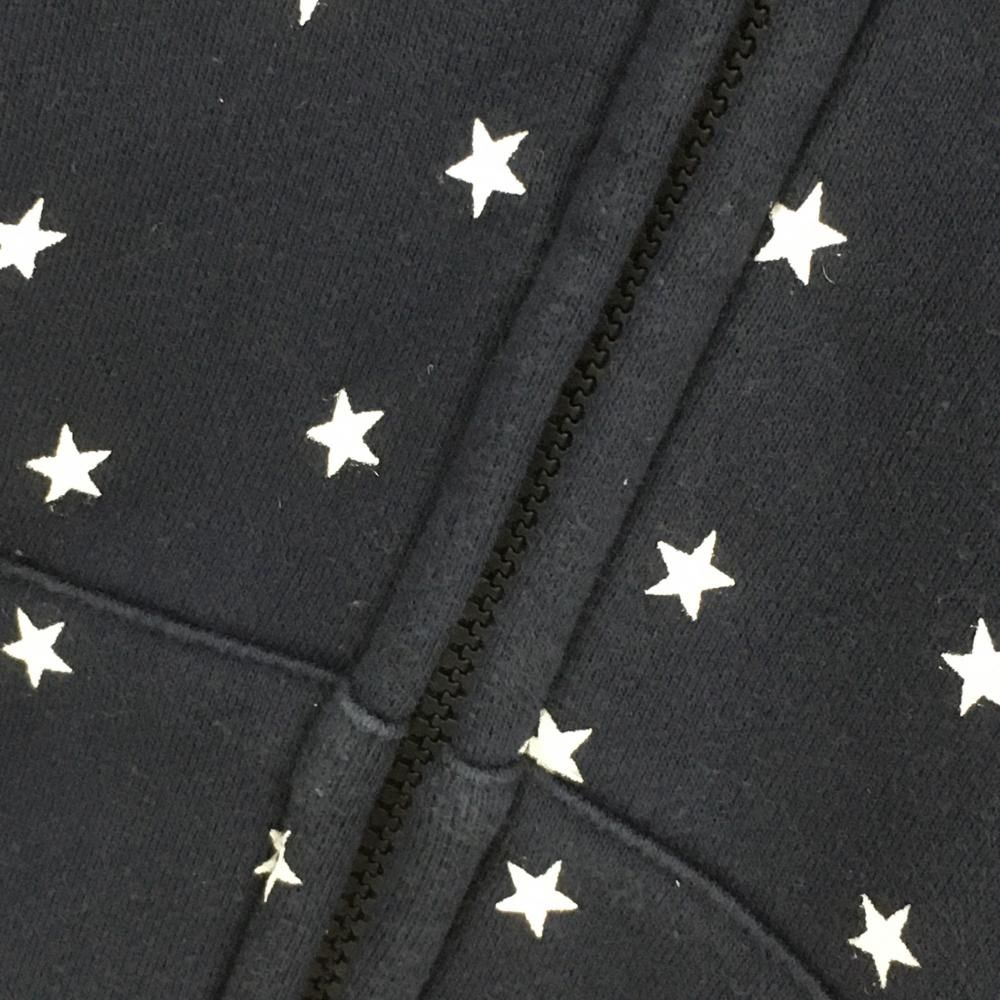 パーリーゲイツ 裏起毛フルジップパーカー 星柄size1