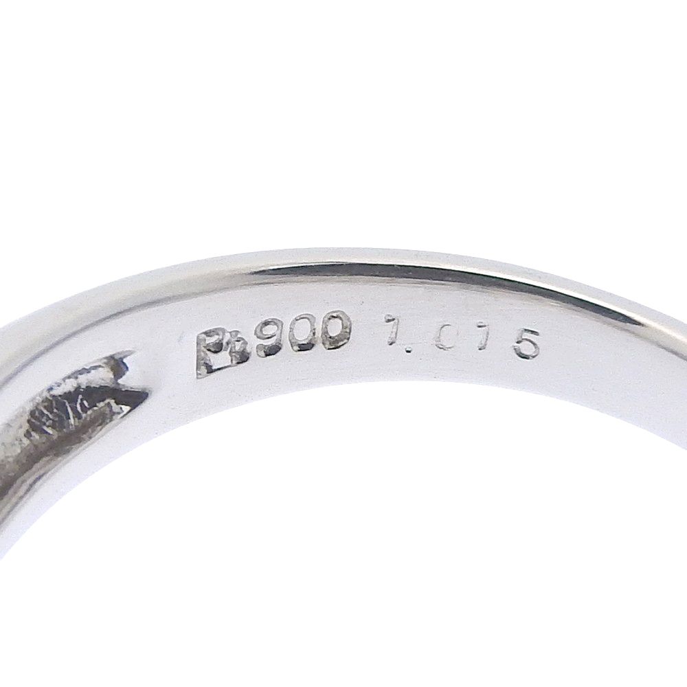 鑑付 リング 指輪 6.3 g プラチナ Pt 900 ダイヤ 1.014 ct メレダイヤ 0.57 12号 1 up 1カラット以上 ノーブランド