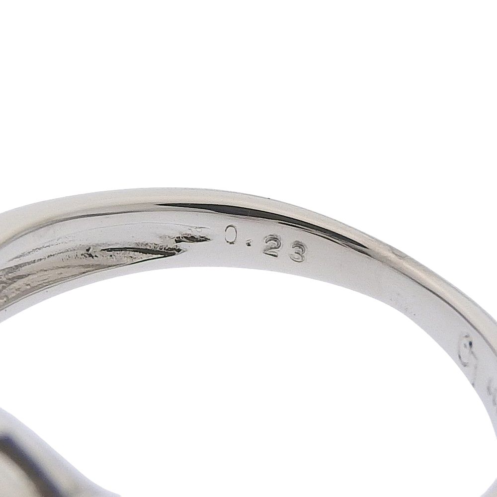 鑑付 LO リング 指輪 8.9 g プラチナ Pt 900 ブラックパール 黒蝶真珠 12.8ミリ メレダイヤモンド 0.23 ct 10号 大玉