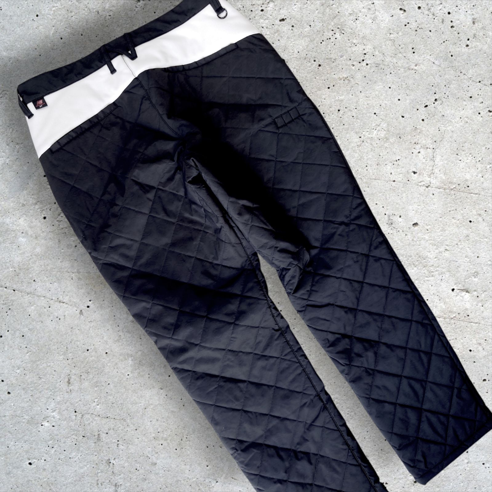 美品 new balance golf 中綿キルティングパンツ ブラック メンズ