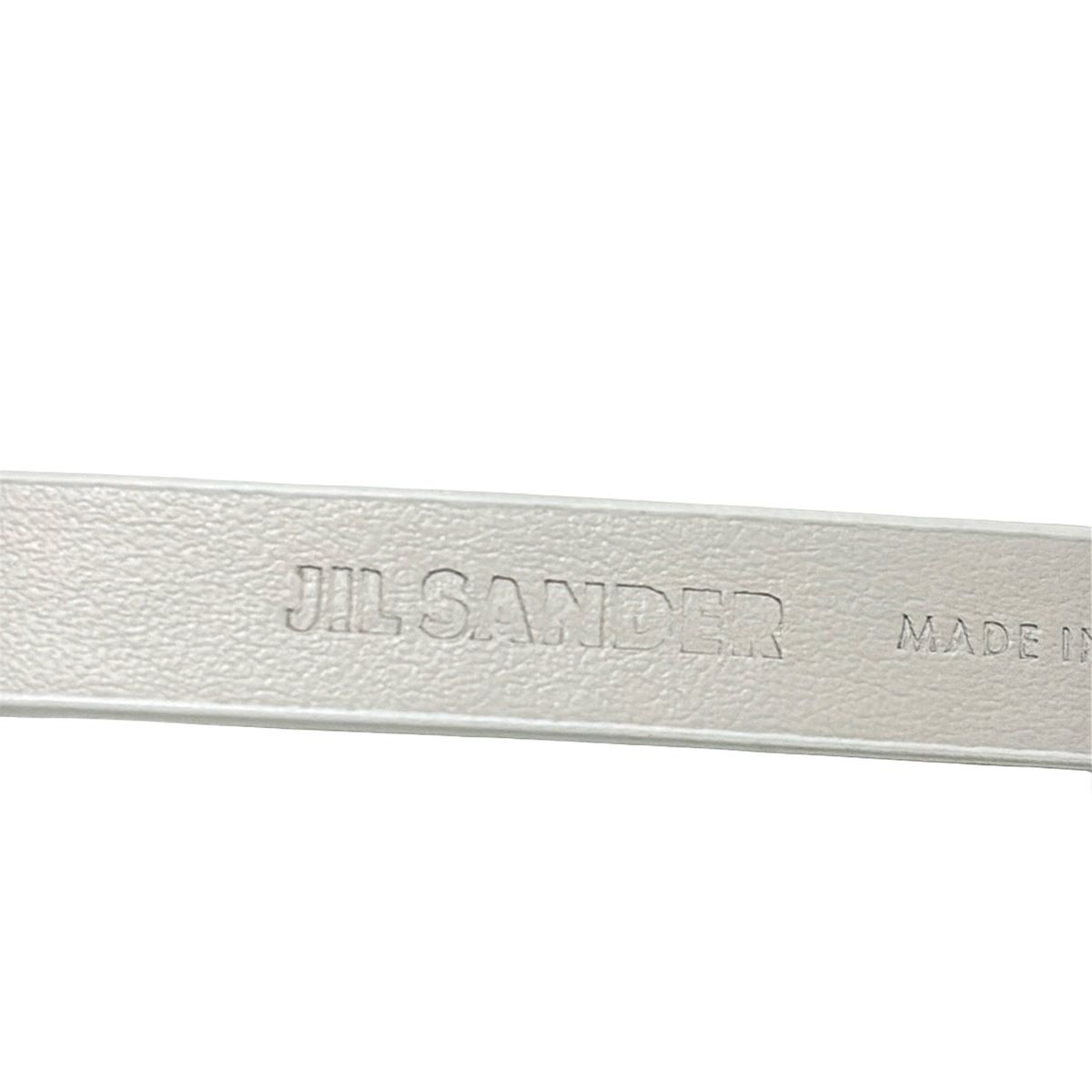  JILSANDER ジルサンダー ベルト - 白 レザー ベルト 小物