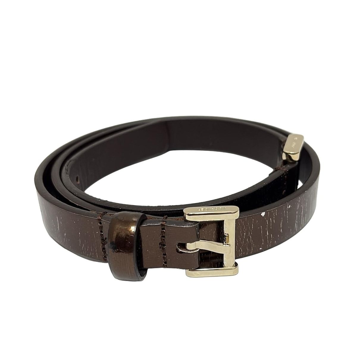 ジルサンダー ベルト 75 ブロンズ レザー