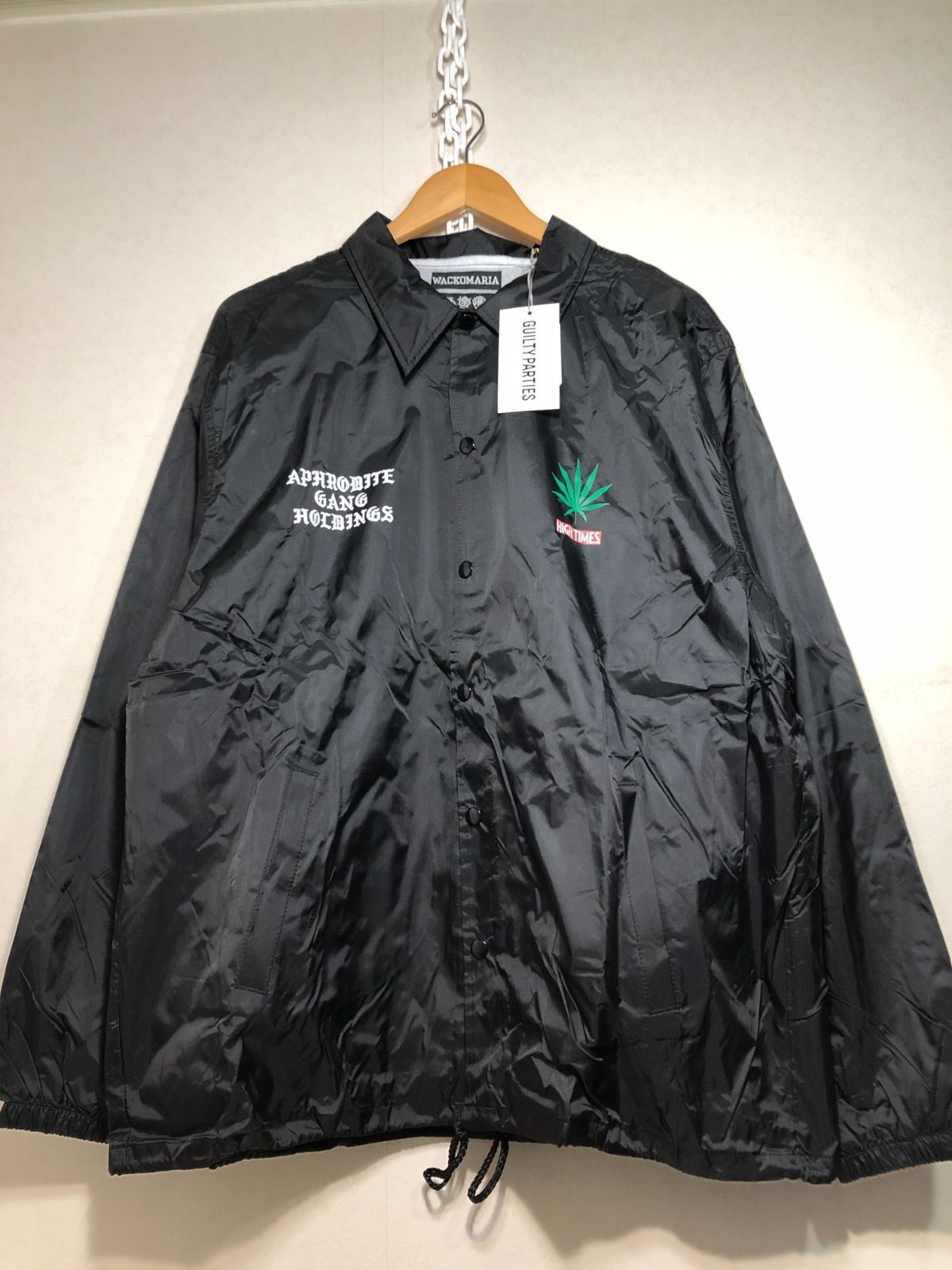 XL黒【WACKOMARIA】舐達麻COACH JKT／新品タグ付／送料込 舐達麻 / HIGH TIMES / COACH JACKET【BLACK】｜WACKO MARIA｜MELTING