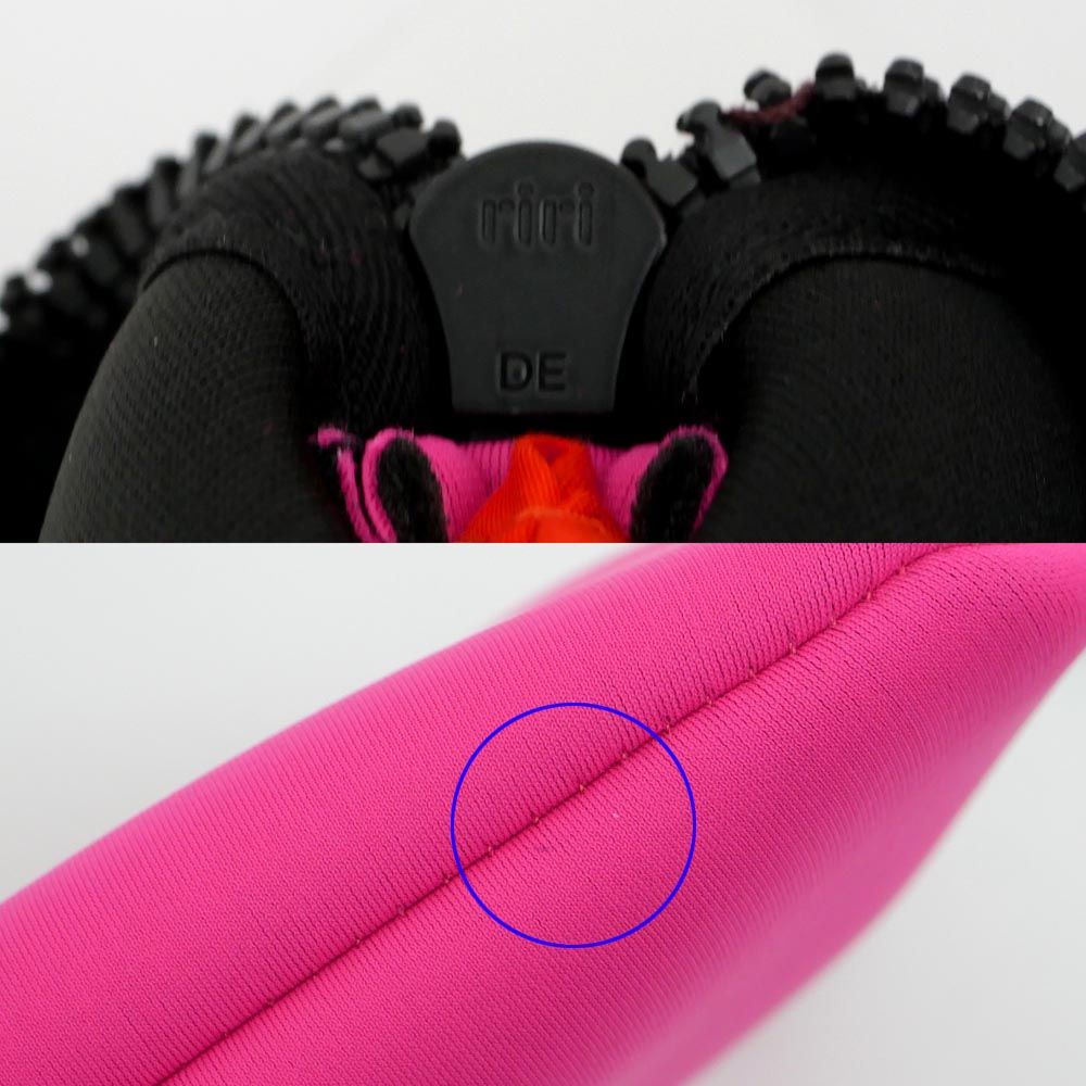  名東 エルメス ポーチ ネオバン PM バブルガムピンク ナイロン Hermes Bain エンボスシグネチャー ポーチ バッグ