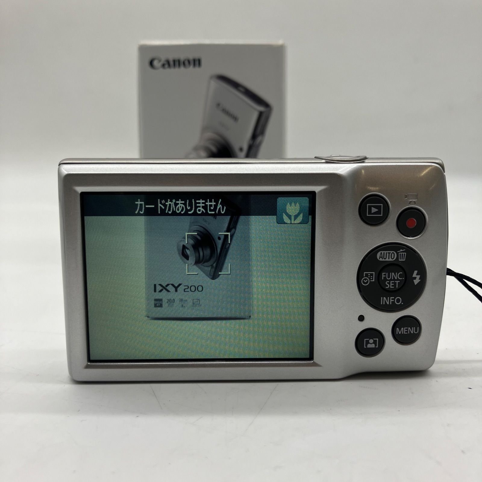 通電確認済み】Canon コンパクトデジタルカメラ IXY 200 シルバー