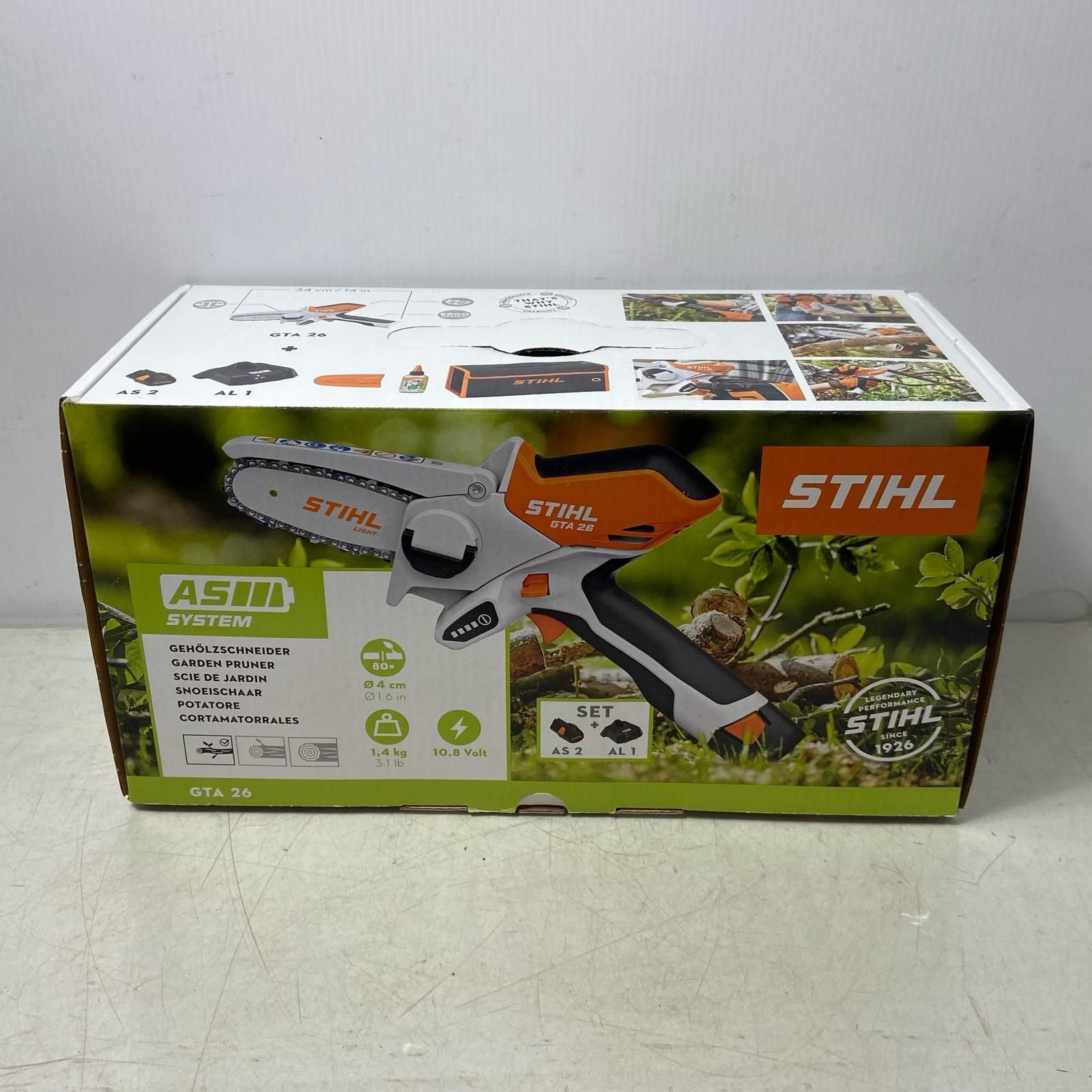 ΦΦSTIHL バッテリーガーデンカッター10 8 v AS システム GTA 26