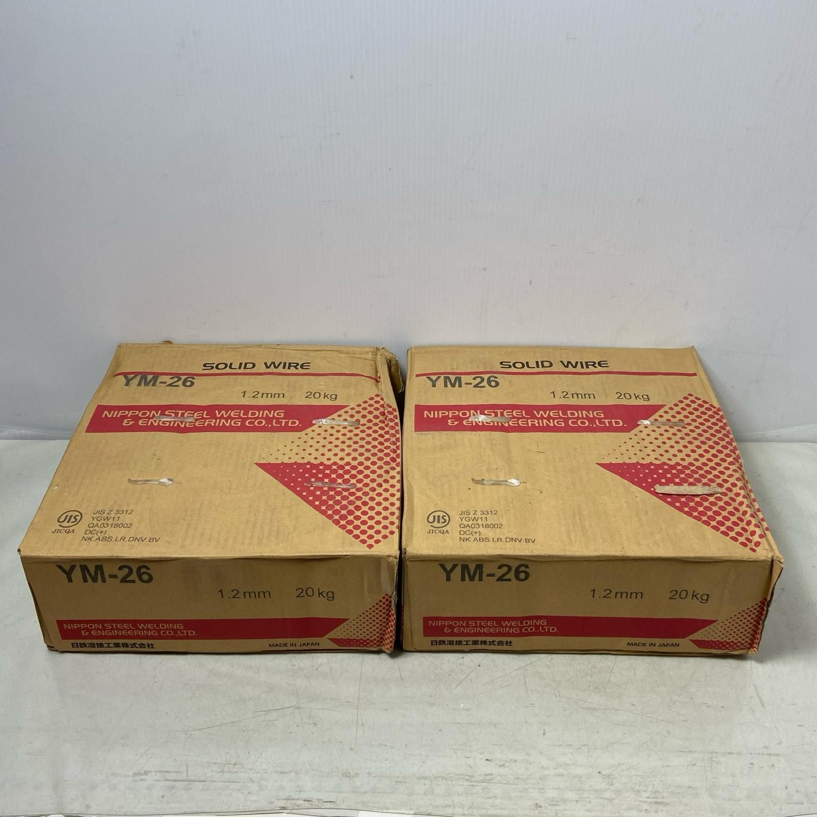 ΦΦ日鐵住金 半自動溶接ワイヤ ソリッド φ 1.2 mm 20 kg巻 セット YM-26