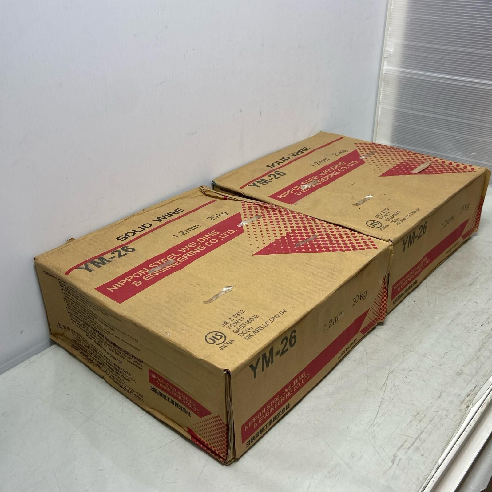 ΦΦ日鐵住金 半自動溶接ワイヤ ソリッド φ 1.2 mm 20 kg巻 セット YM-26