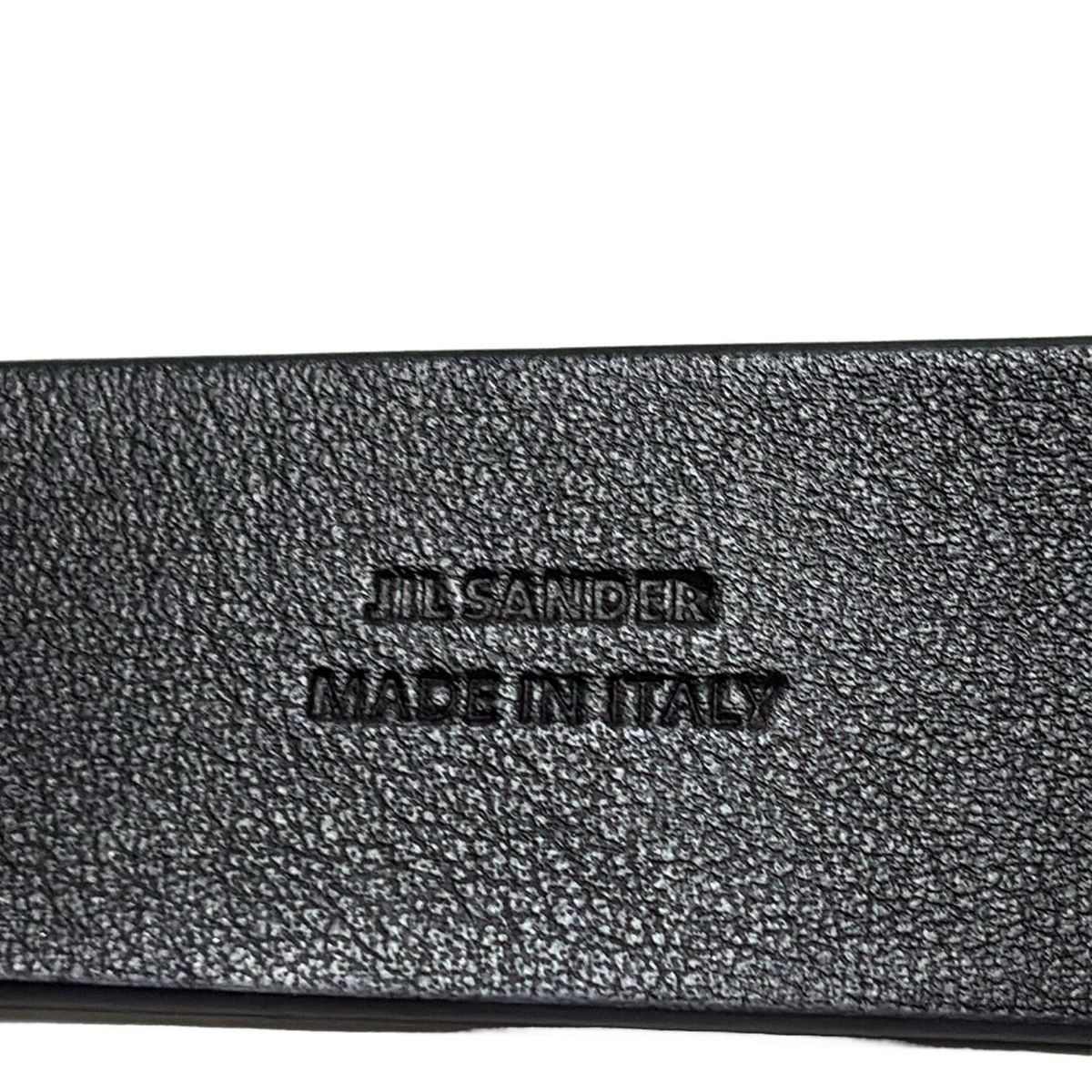  ジルサンダー ベルト 75 - ダークネイビー レザー ベルト 小物