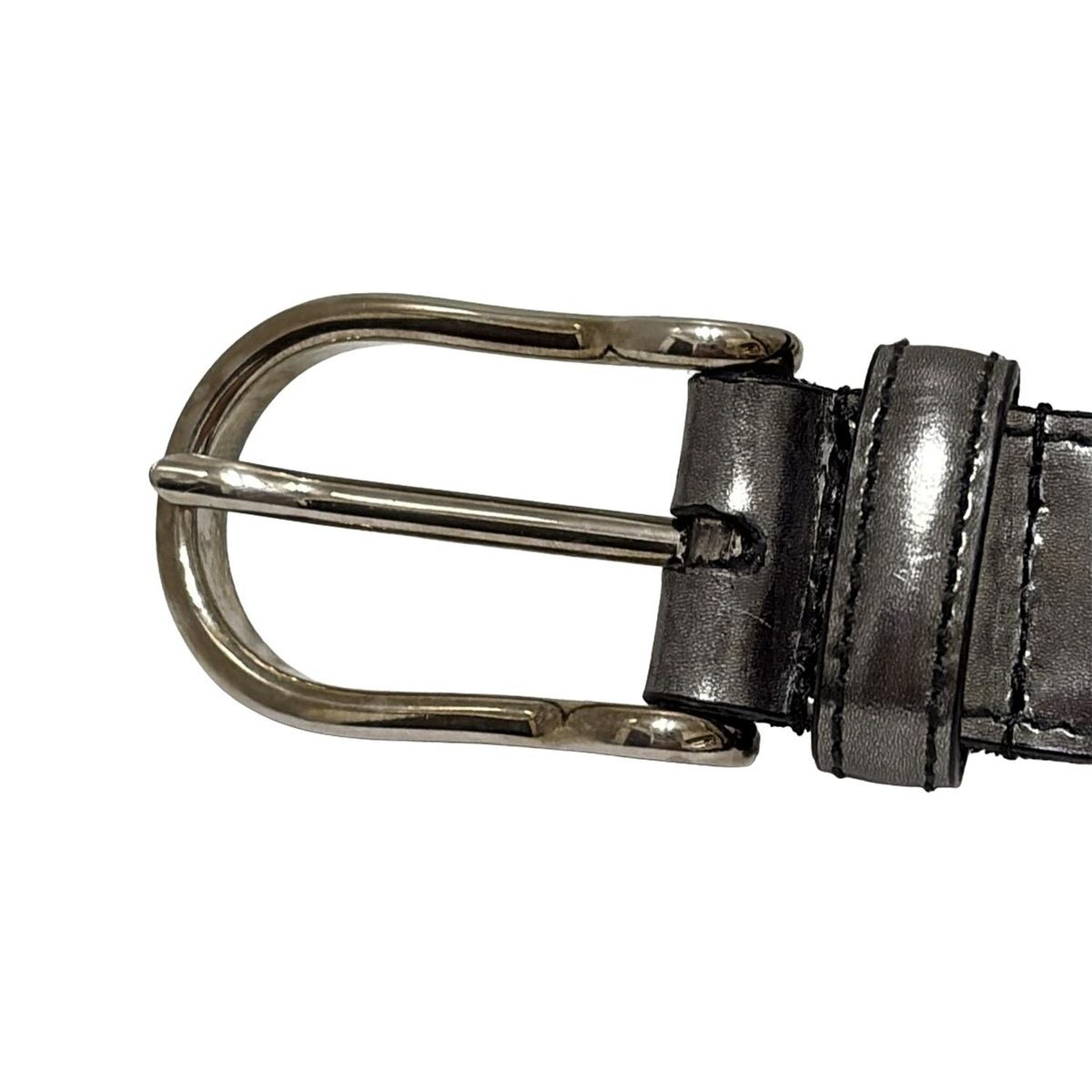  JILSANDER ジルサンダー ベルト - ダークグレー レザー ベルト 小物