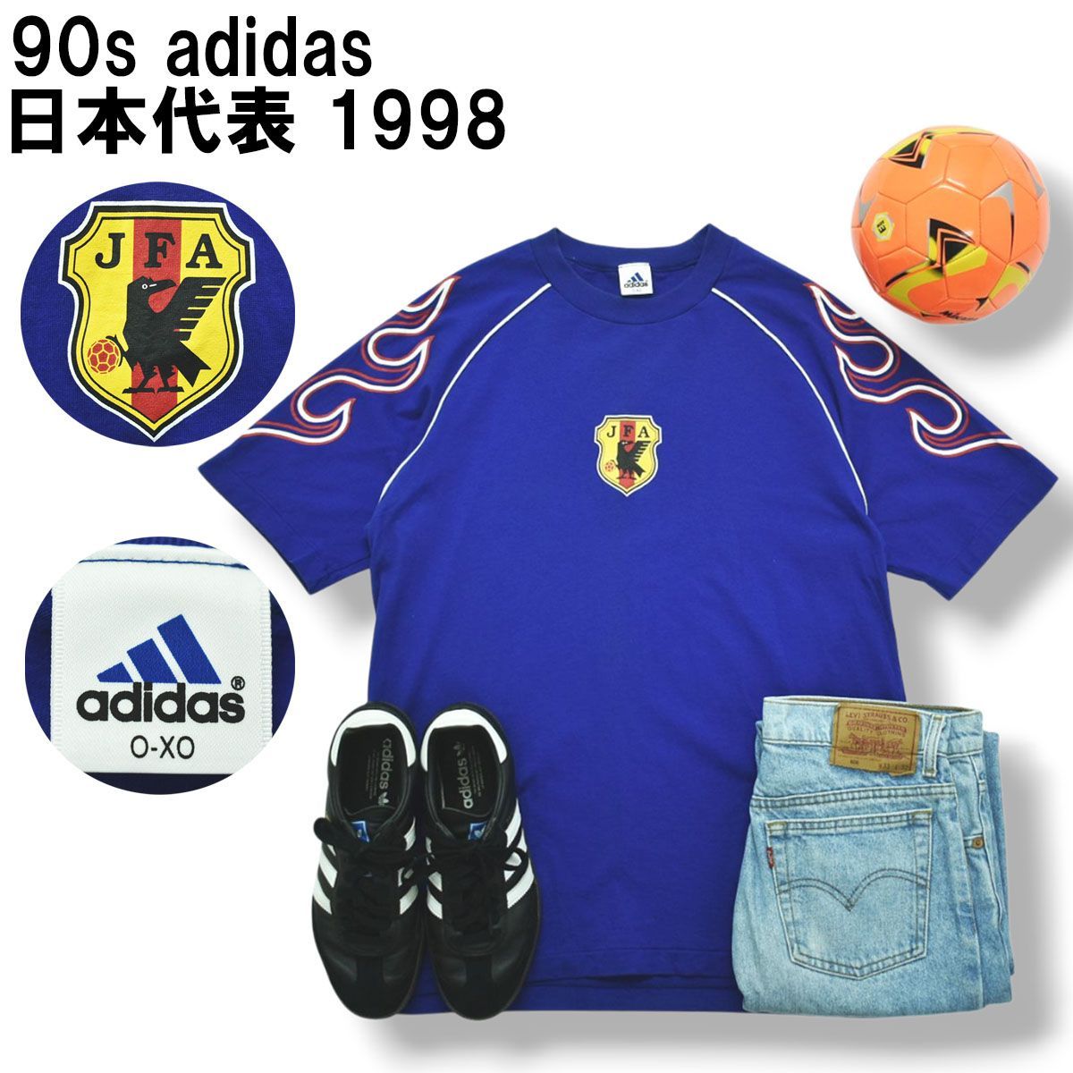 デサント製】 90s ヴィンテージ 日本製 アディダス adidas 日本代表