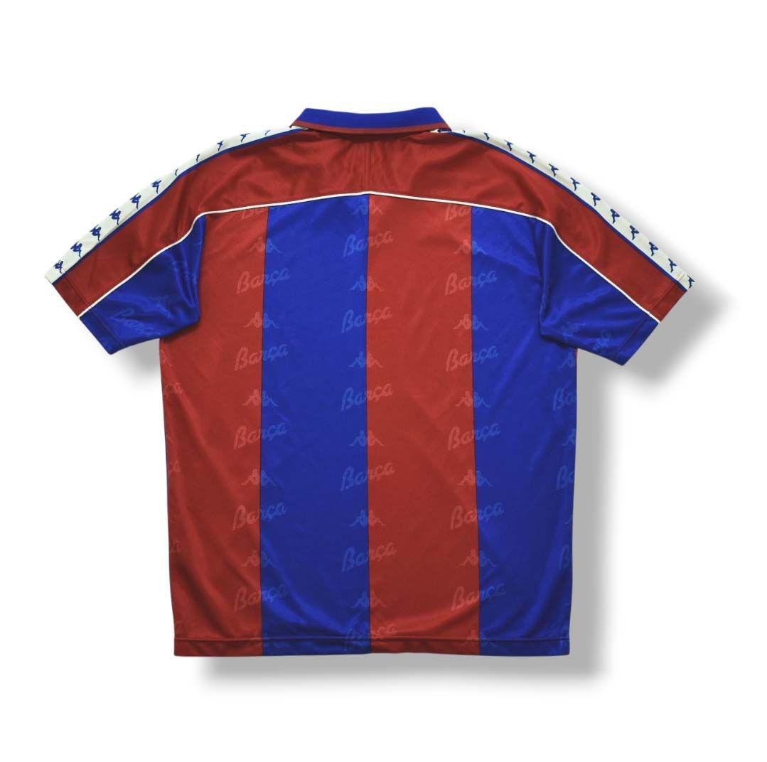 90s Kappa カッパ FCバルセロナ ユニフォーム ゲームシャツ M相当 90s ヴィンテージ 日本製 カッパ Kappa バルセロナ FC Barcelona 1992