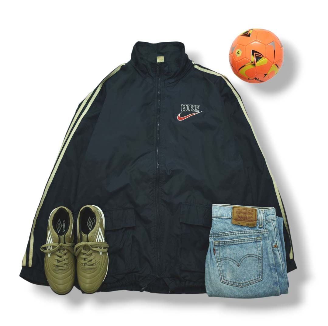 90s ヴィンテージ ナイキ NIKE スウッシュ ロゴ 刺繍 ナイロン