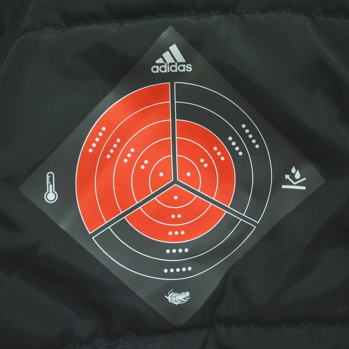 極暖】 アディダス adidas パデッド ナイロン コート パーカー 