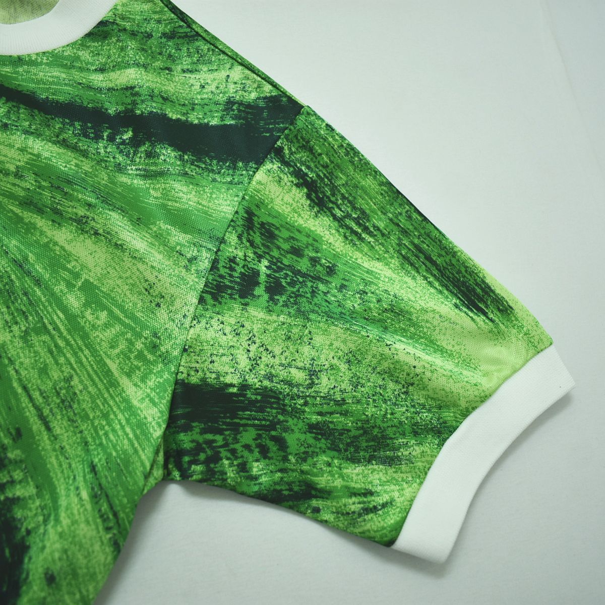  90 s ヴィンテージ ミズノ MIZUNO Jリーグ 読売ヴェルディ 川崎 1993 94 HOME 1 st ゲーム シャツ ユニフォーム O 総柄 グリーン サッカー スポーツ メンズ シャツ ウェア