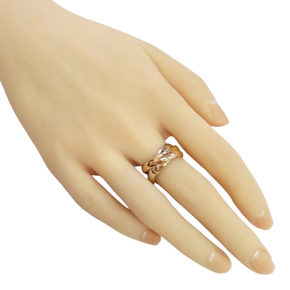 カルティエ トリニティ リング 指輪 13.5号 18金 K 18イエローゴールド レディース CARTIER