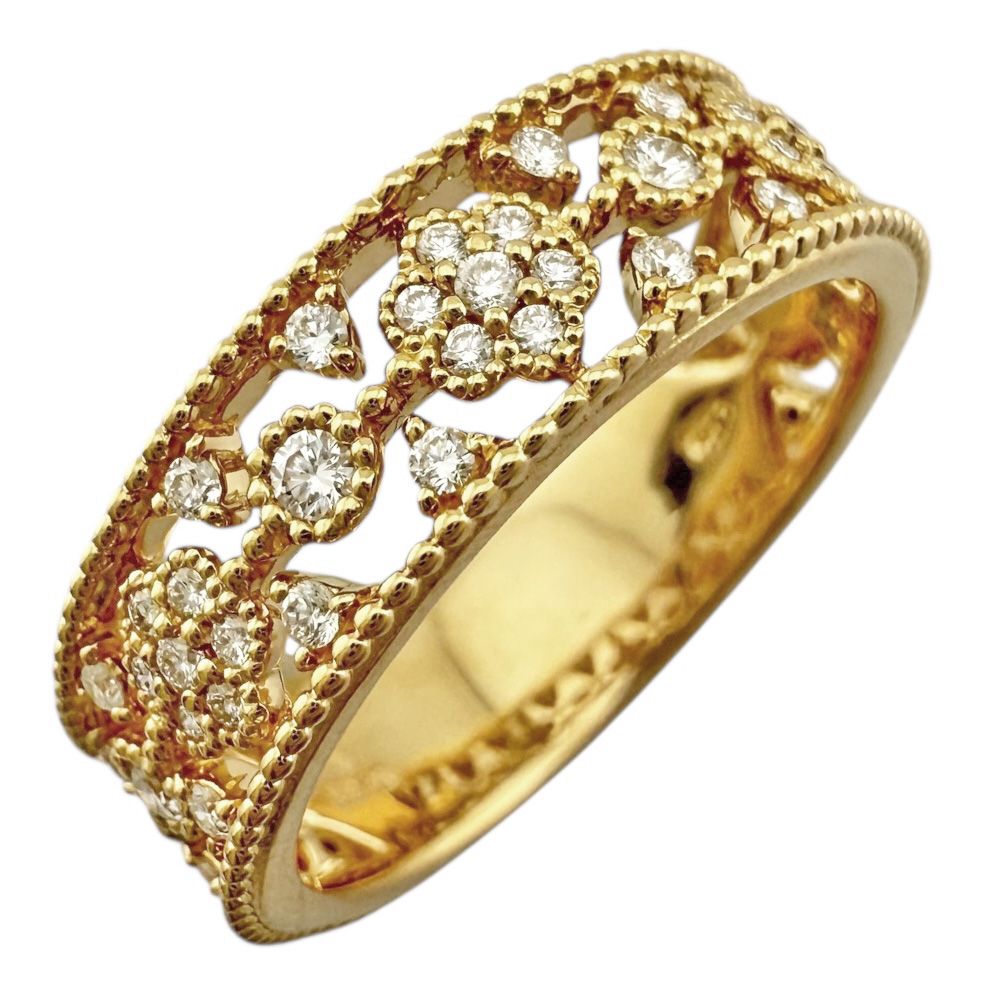 ポンテヴェキオ リング 指輪 12号 18金 K 18イエローゴールド ダイヤモンド レディース Ponte Vecchio