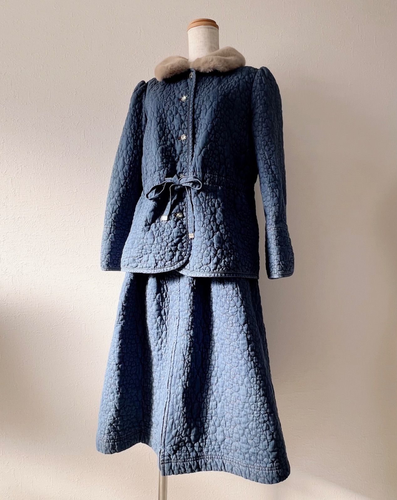 M'S GRACY エムズグレイシー 40 セットアップ デニム カメリア