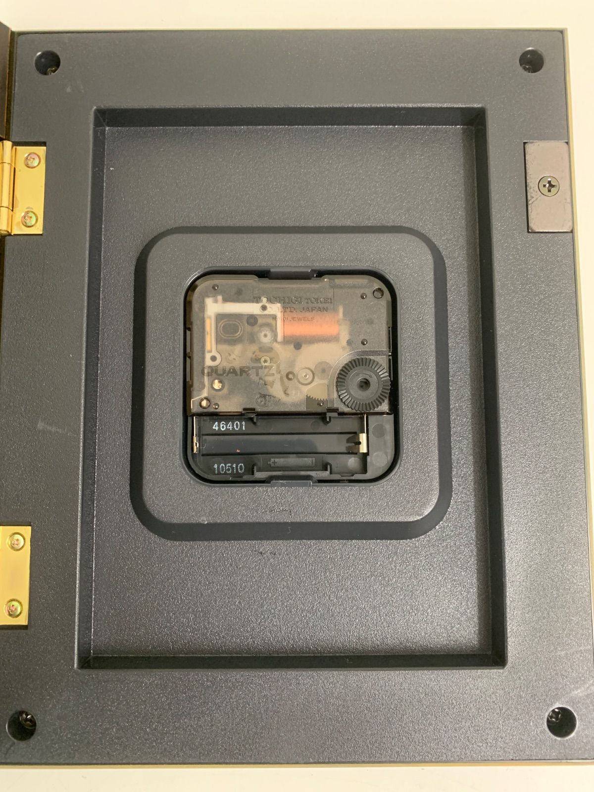 フォロー割対象商品】鹿野漆器 時計付きキーボックス アンティーク調