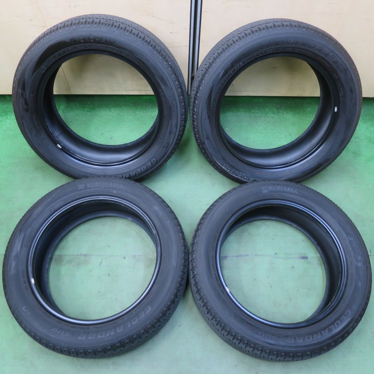 バリ溝 25年 9 5分 225 55 R 18 ヨコハマ ジオランダー SUV G 055 E タイヤ 18インチ デリカ D 5 フォレスター ZR V エクリプスクロス 等 5121002イノタ