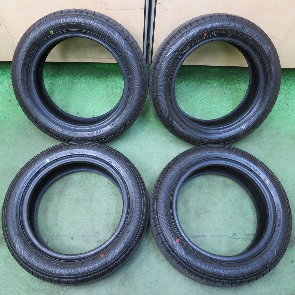 新車外し 25年 155 65 R 14 ダンロップ エナセーブ EC 300 タイヤ 14インチ ワゴンR ムーブ タント N BOX スペーシア デイズ 等 5121007イノタ