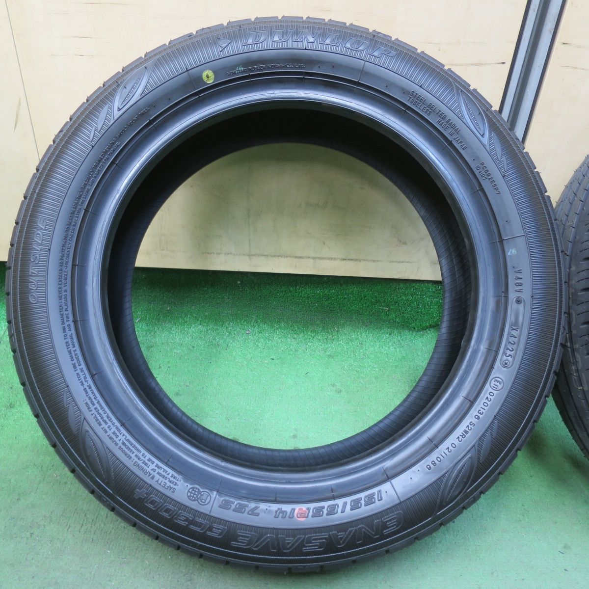  新車外し 25年 155 65 R 14 ダンロップ エナセーブ EC 300 タイヤ 14インチ ワゴンR ムーブ タント N BOX スペーシア デイズ 等 5121007イノタ 14インチ サマータイヤ ノーマルタイヤ