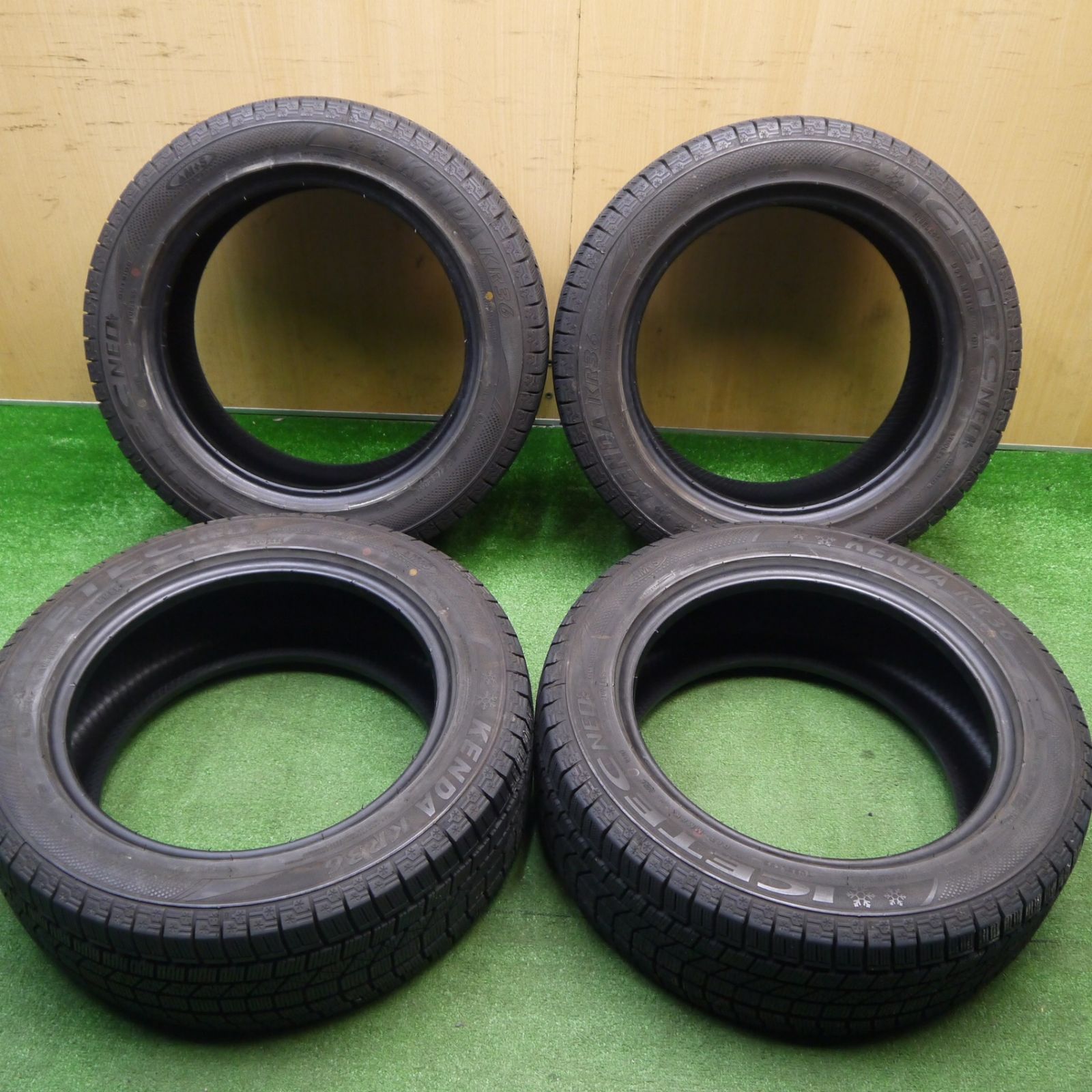 バリ溝 21年 9 5分 スタッドレス 205 55 R 16 ケンダ KR 36 アイステック ネオ タイヤ 16インチ ヴォクシー ノア ステップワゴン セレナ 等 スタ