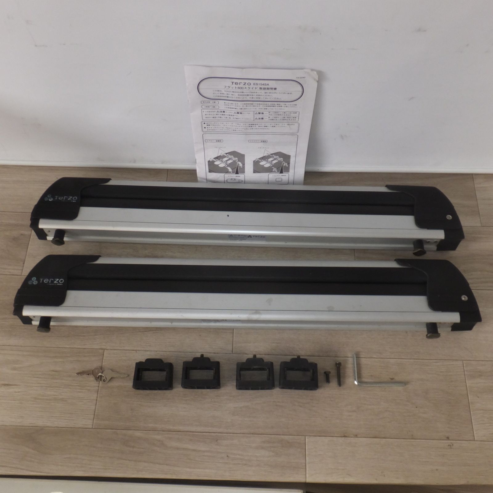 PIAA テルッツォ TERZO フラット600スライド ES 154 SA 2点 セット スキー スノーボード キャリア