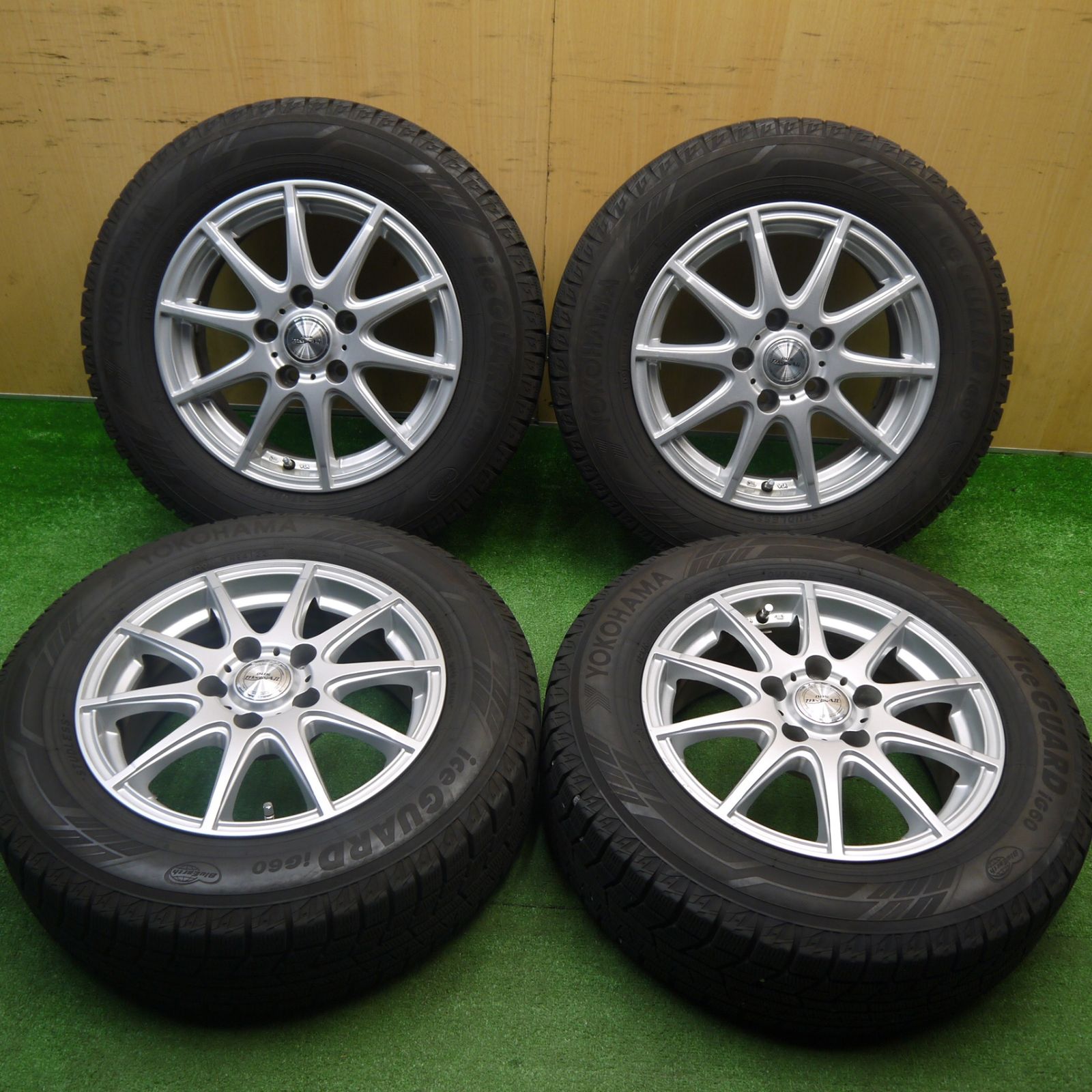 バリ溝！22年！キレイ！9分☆スタッドレス 195/65R15 ヨコハマ アイス