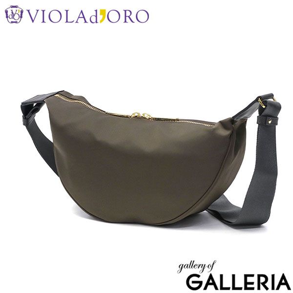 ヴィオラドーロ ボディバッグ レディース 斜めがけバッグ 小さめ VIOLAd ORO ブランド 大人 上品 おしゃれ 横型 ショルダーバッグ 軽量 軽い ナイロン BIANCA ナイロンボディバッグ V 2247
