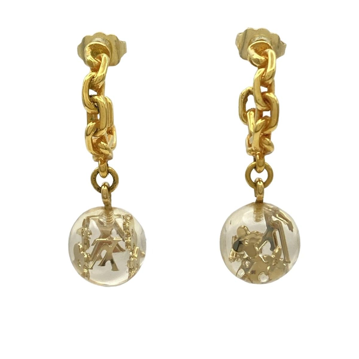 LOUIS VUITTON ルイヴィトン ピアス ブークルドレイユビュル M 65542 ゴールド