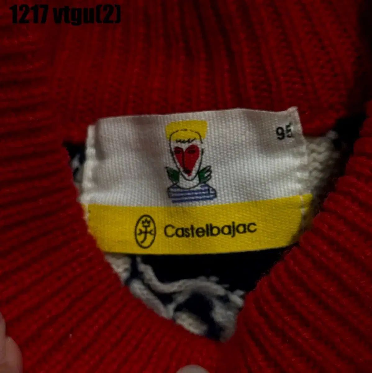 CASTELBAJAC カステルバジャック ニット ONE PIECE ネイビー/レッド