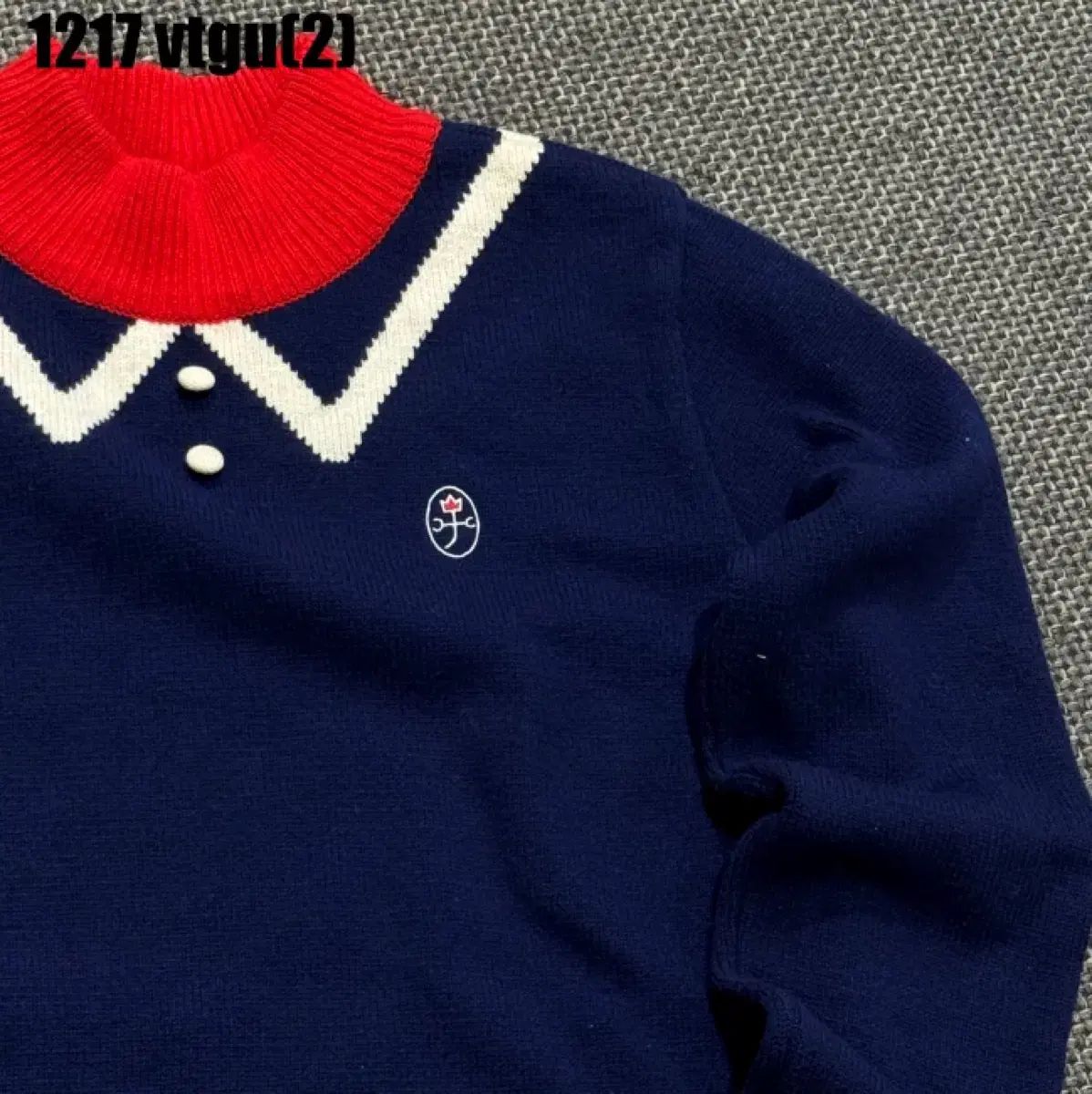 CASTELBAJAC カステルバジャック ニット ONE PIECE ネイビー/レッド