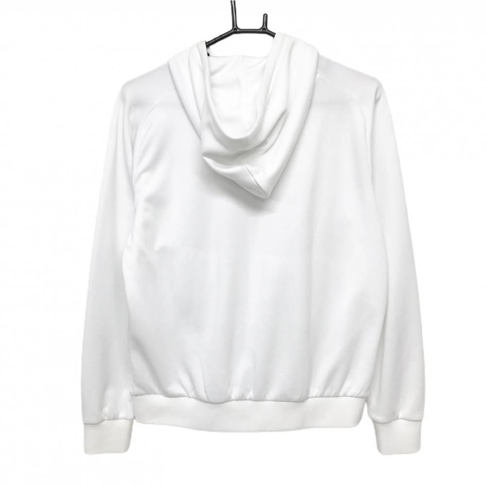 美品】マスターバニー ジップパーカー 白×黒 胸ロゴ ダブルジップ